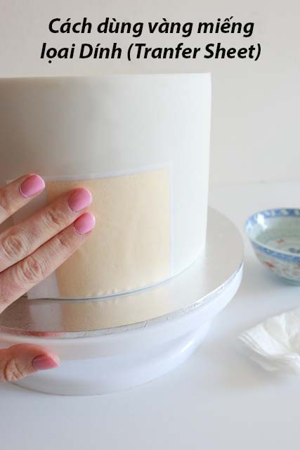 LÁ VÀNG THỰC PHẨM 80mm (1 MIẾNG)