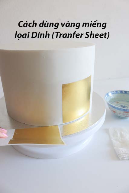 LÁ VÀNG THỰC PHẨM 80mm (1 MIẾNG)