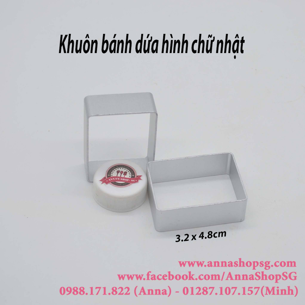 KHUÔN BÁNH DỨA HÌNH CHỮ NHẬT (10C)
