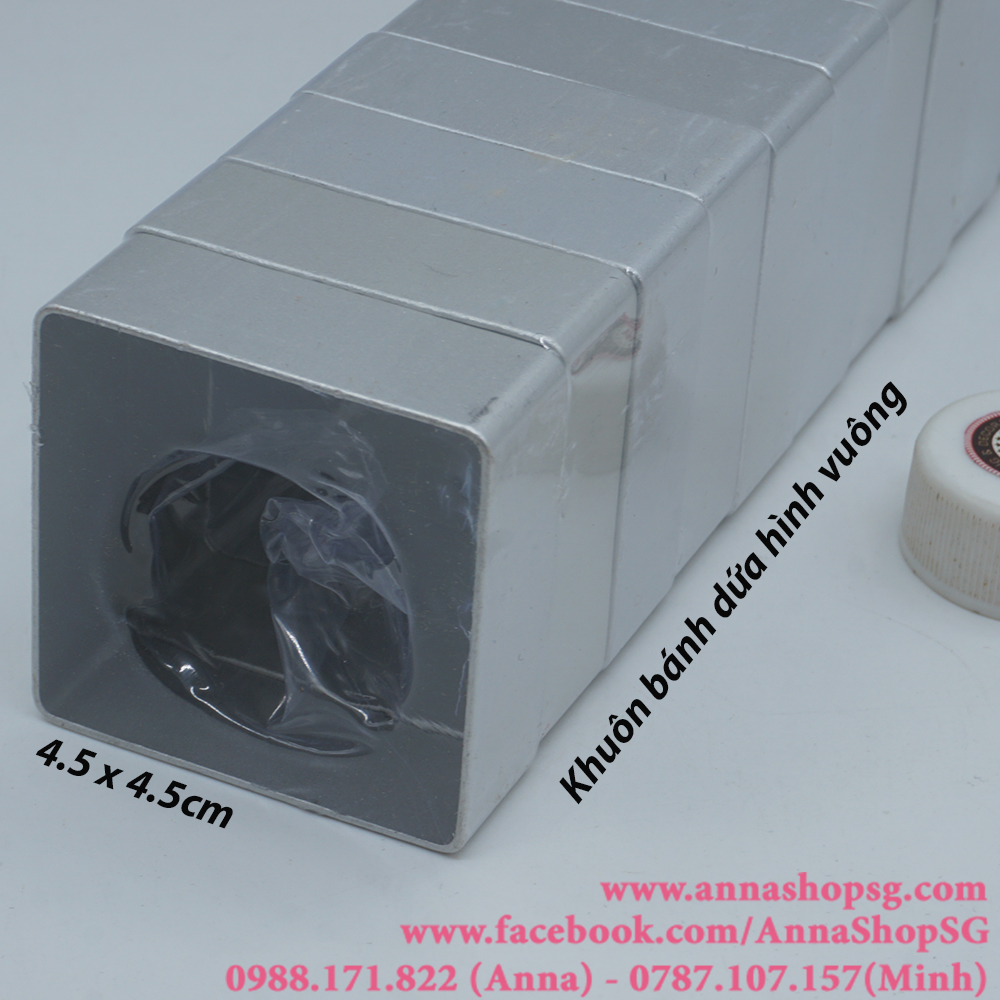 KHUÔN BÁNH DỨA HÌNH VUÔNG (10c)