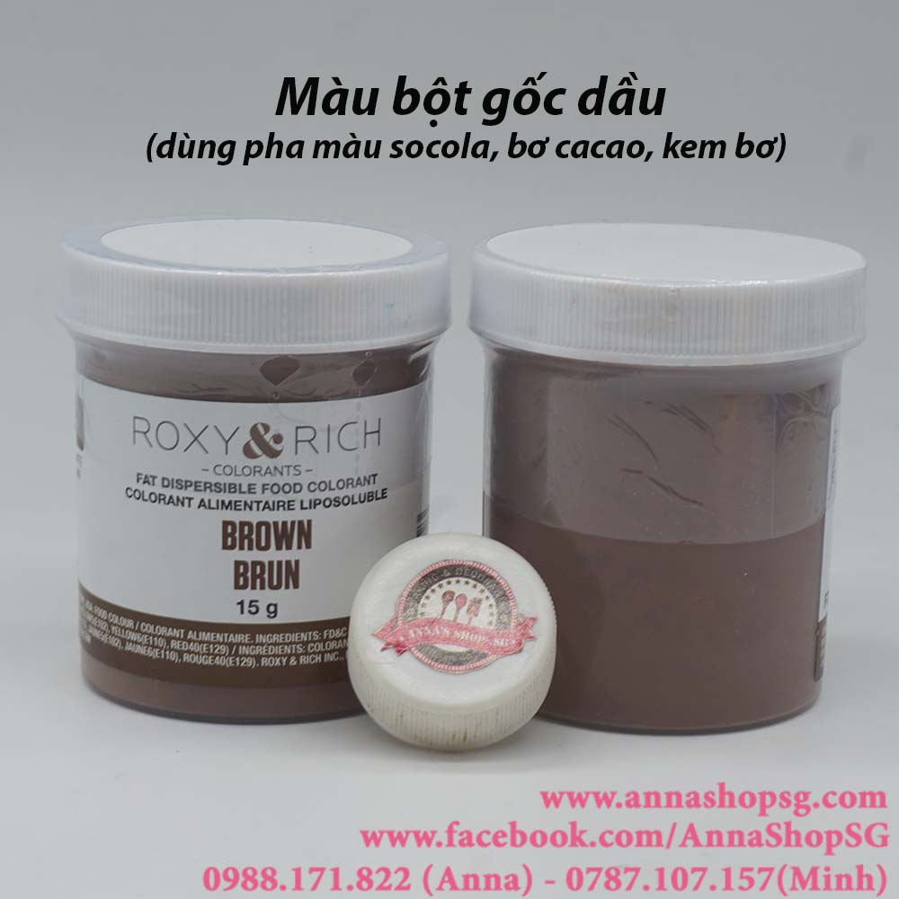 MÀU BỘT GỐC DẦU ROXY&RICH