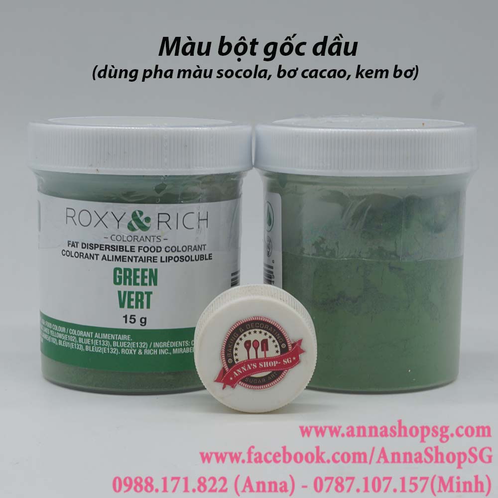 MÀU BỘT GỐC DẦU ROXY&RICH