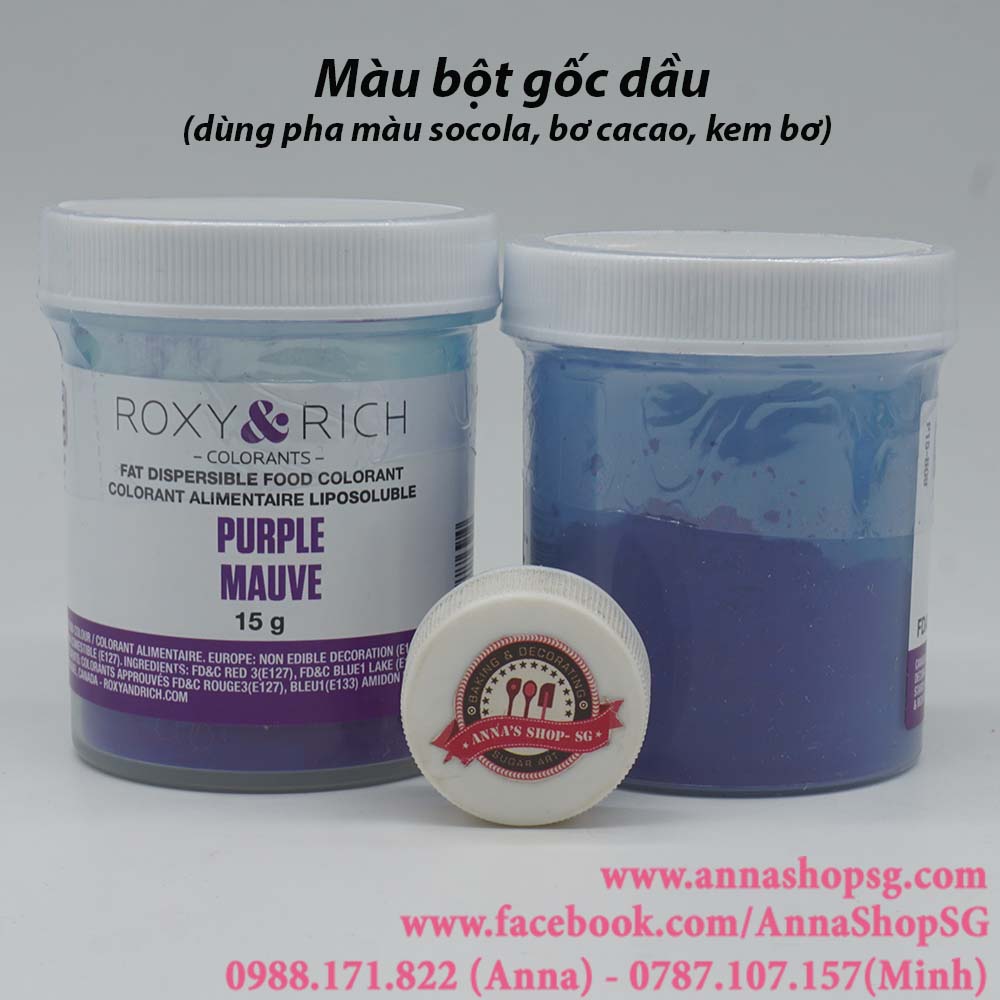 MÀU BỘT GỐC DẦU ROXY&RICH
