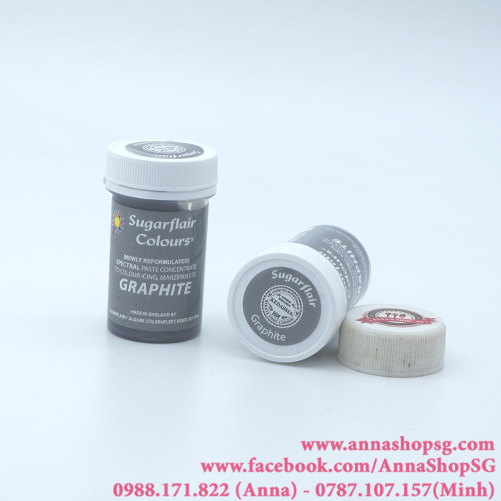 MÀU THỰC PHẨM DẠNG PASTE SUGARFLAIR 25g- GRAPHITE