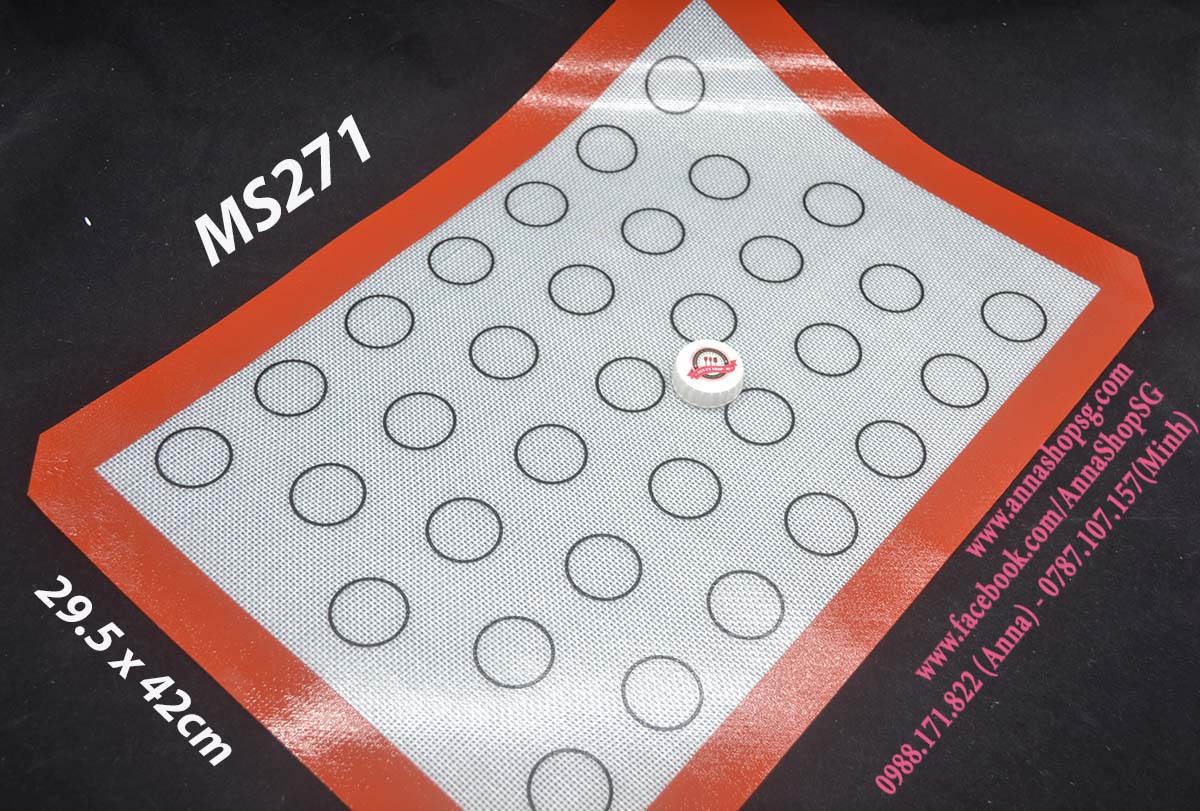 MAT MACARON TRÒN SỢI THỦY TINH 30x40cm MS271