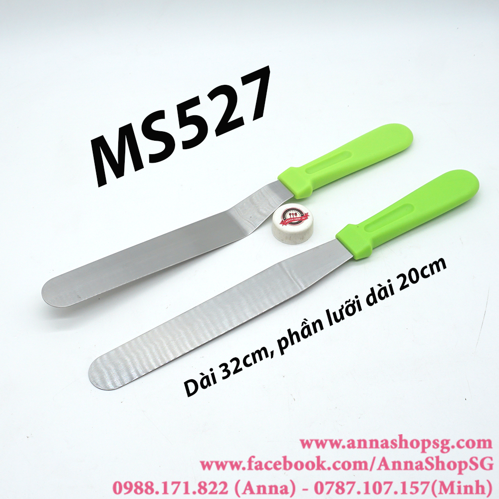 MS527 DAO CHÀ LÁNG BÁNH KEM CÁN NHỰA LƯỠI 20cm
