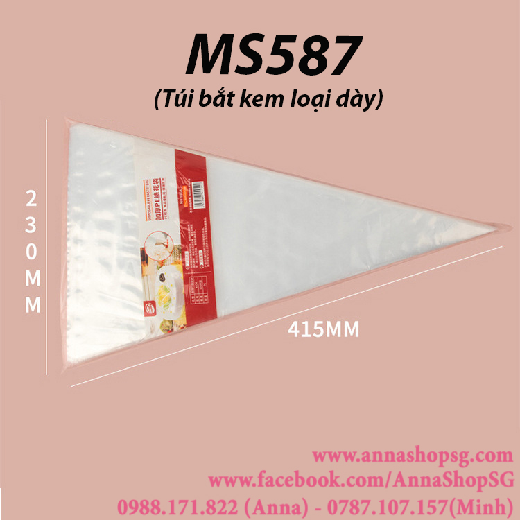 MS587 TÚI BẮT KEM BAKEST 16" LOẠI DÀY (100cái)