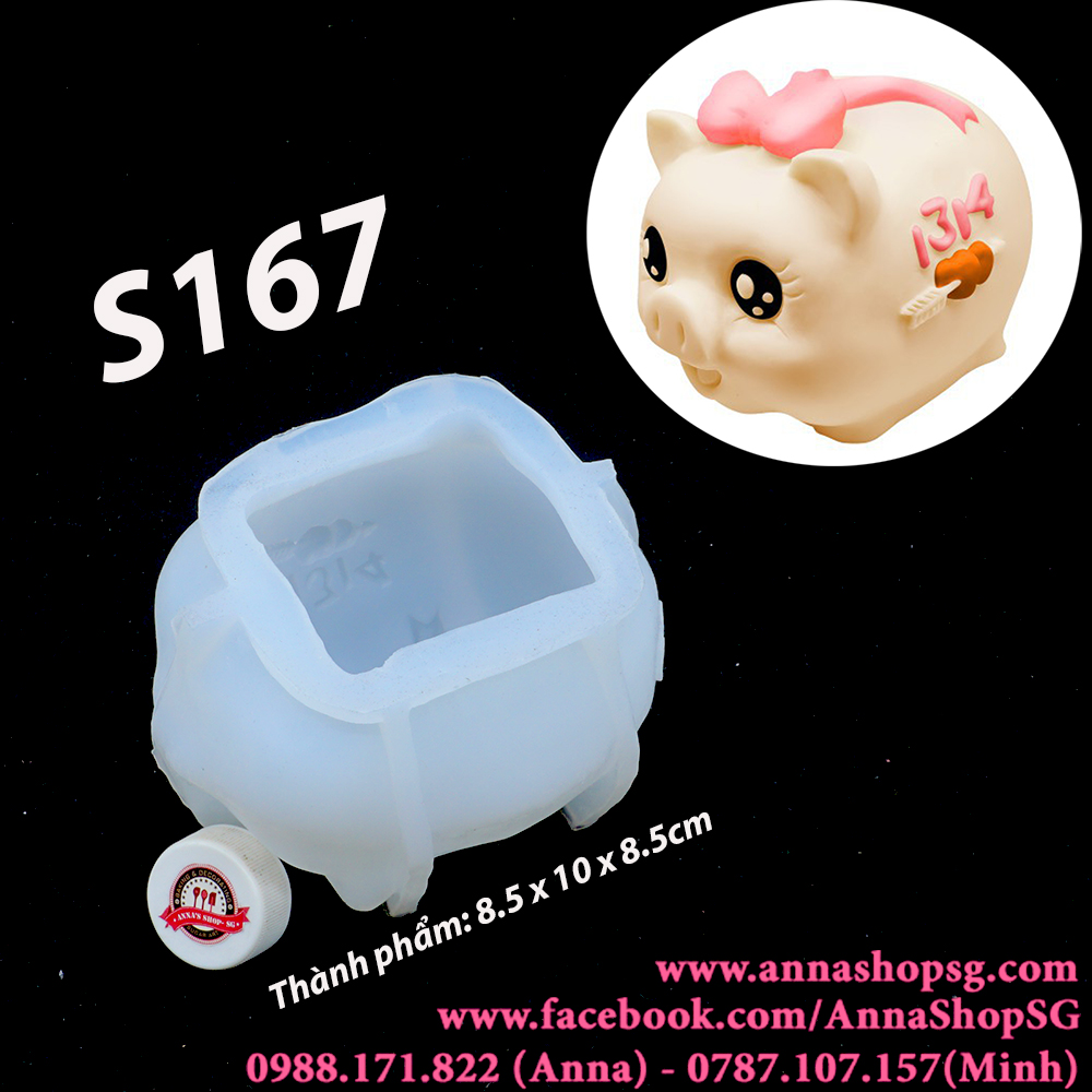 KHUÔN SILICONN NÀNG HEO LỚN S167