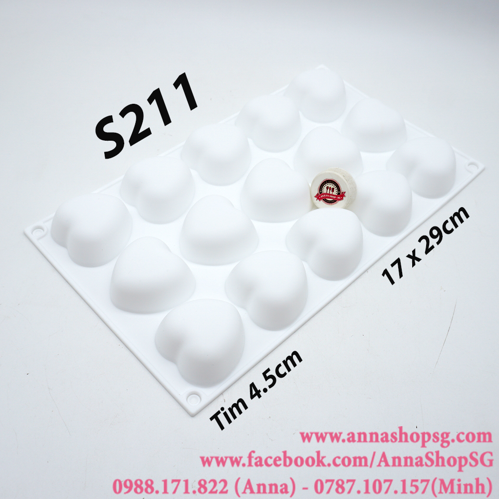 S211 KHUÔN SILICON 15 TIM