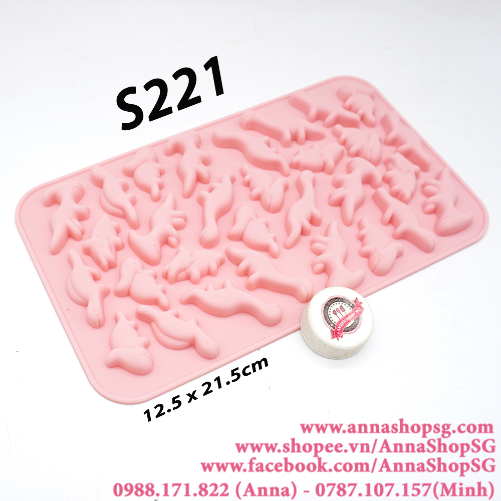 S221 KHUÔN KẸ DẺO KHỦNG LONG NHIỀU KIỂU