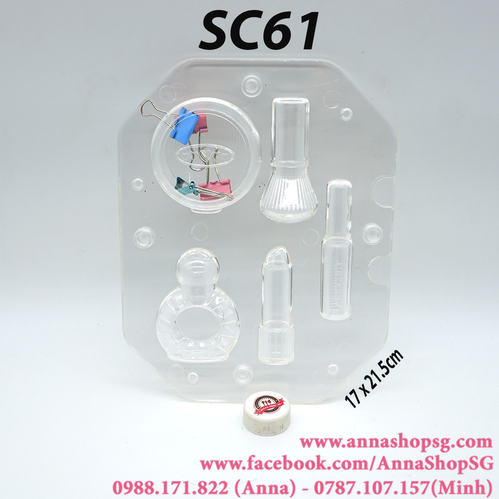 SC61 KHUÔN NHỰA CỨNG ĐỒ TRANG ĐIỂM