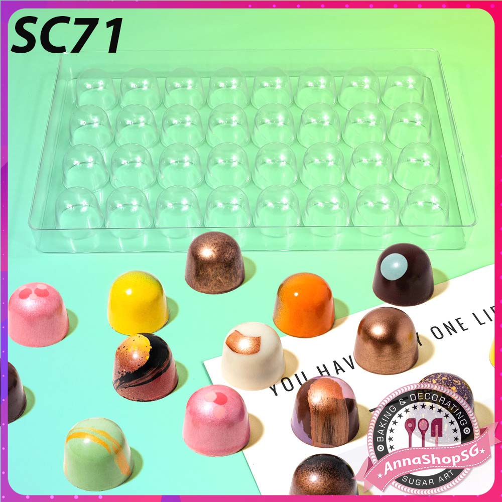 SC71 KHUÔN SOCOLA NHỰA 32 VIÊN HÌNH TRỤ