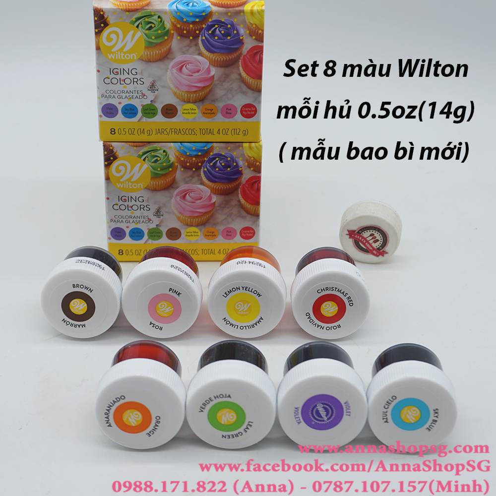 SET 8 MÀU WILTON