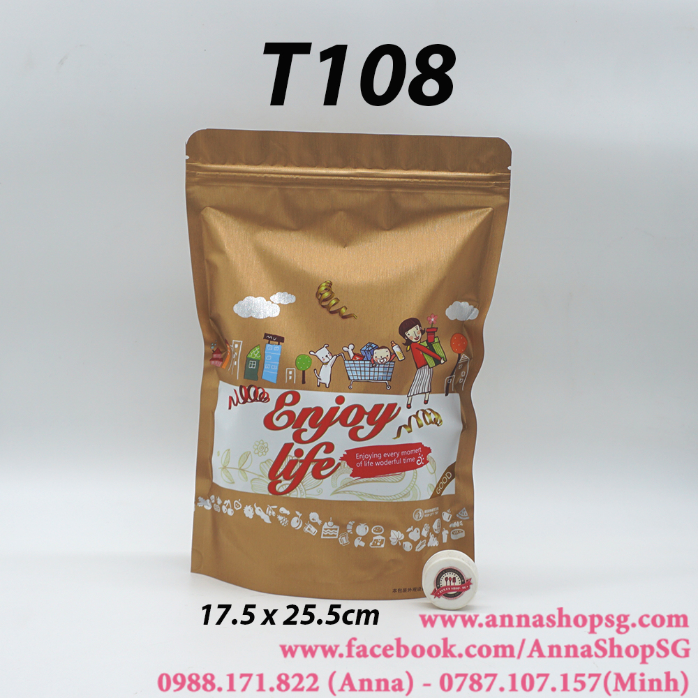 T108 SET 10 TÚI ZIP ENJOY LIFE