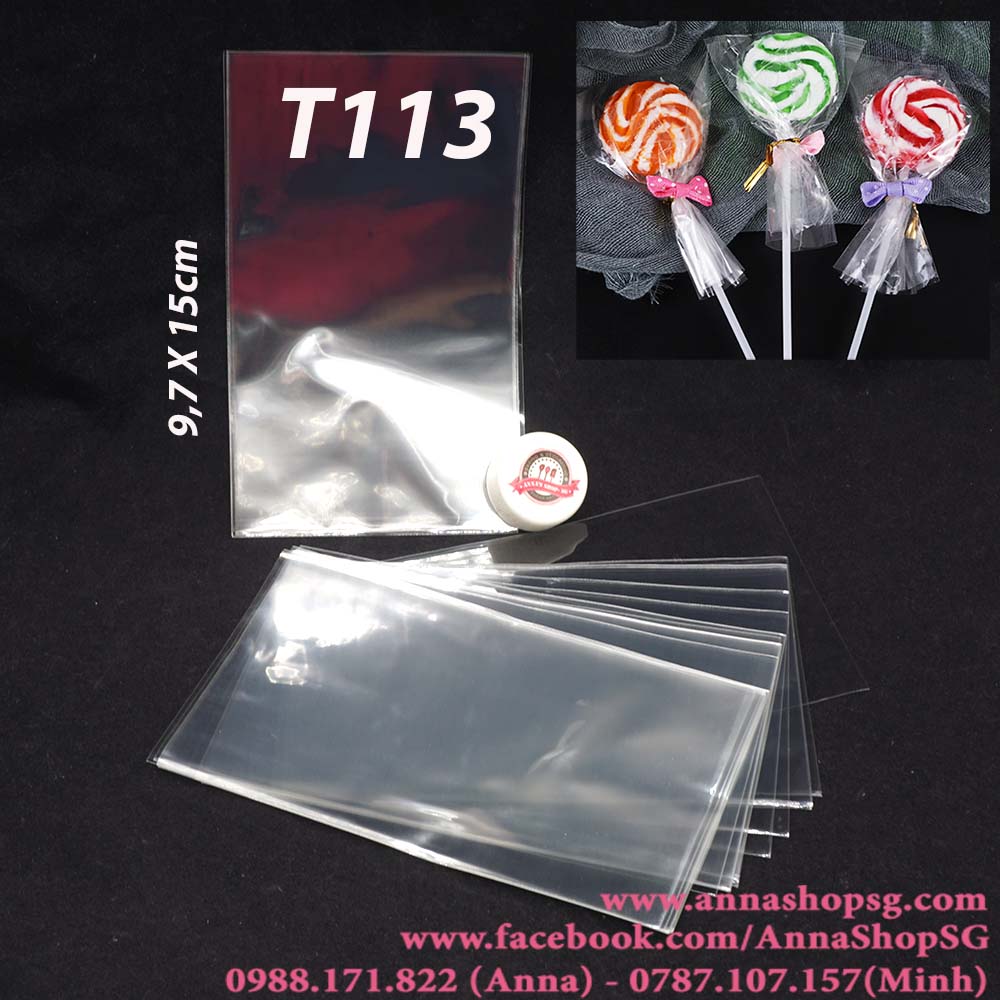 T113 TÚI TRONG 9,7x15cm LOẠI CỘT MIỆNG (100c)