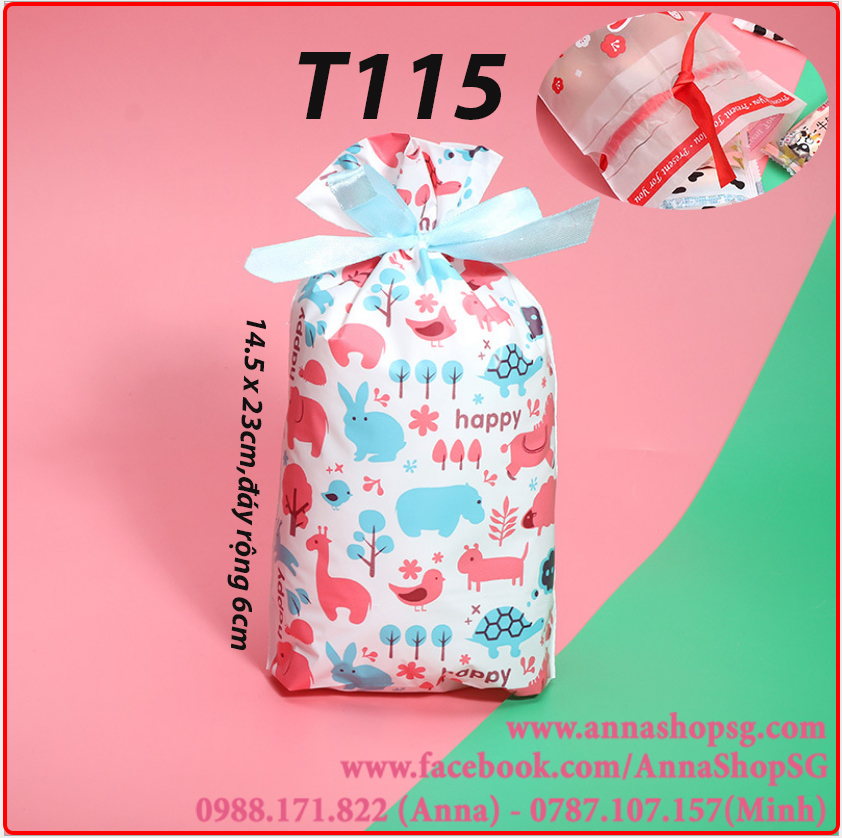 10 TÚI ĐỰNG BÁNH,KẸO CÓ SẴN RUYBĂNG ĐỂ RÚT T115