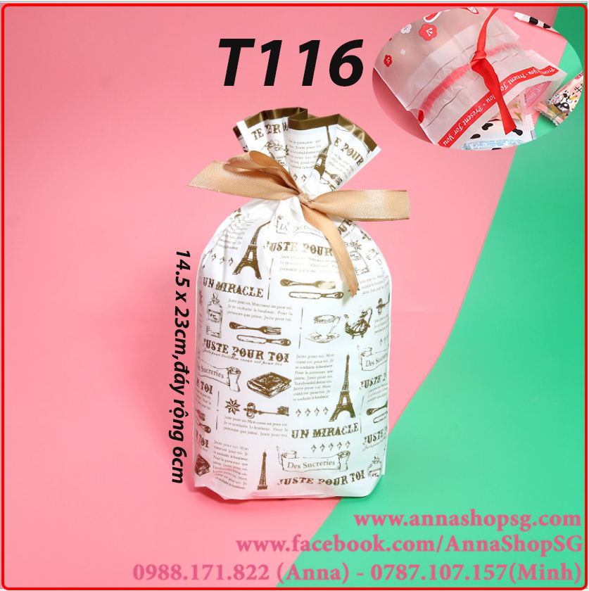 10 TÚI ĐỰNG BÁNH,KẸO CÓ SẴN RUYBĂNG ĐỂ RÚT T116