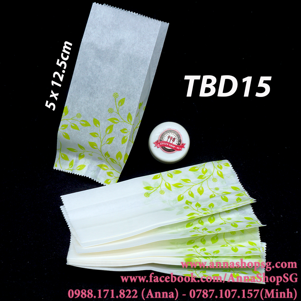 TÚI BÁNH DỨA LÁ XANH (100c) TBD15
