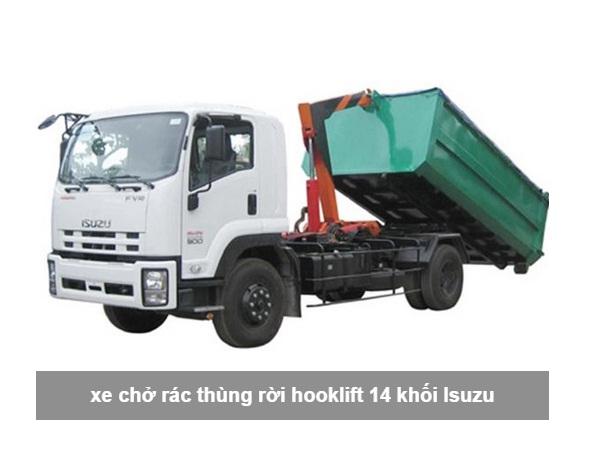 XE CHỞ RÁC THÙNG RỜI 8 KHỐI ISUZU