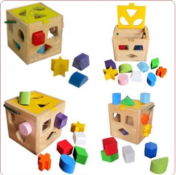 đồ chơi gỗ giỏ thả 12 khối