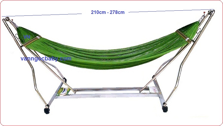 Bộ võng xếp vuông INOX 201