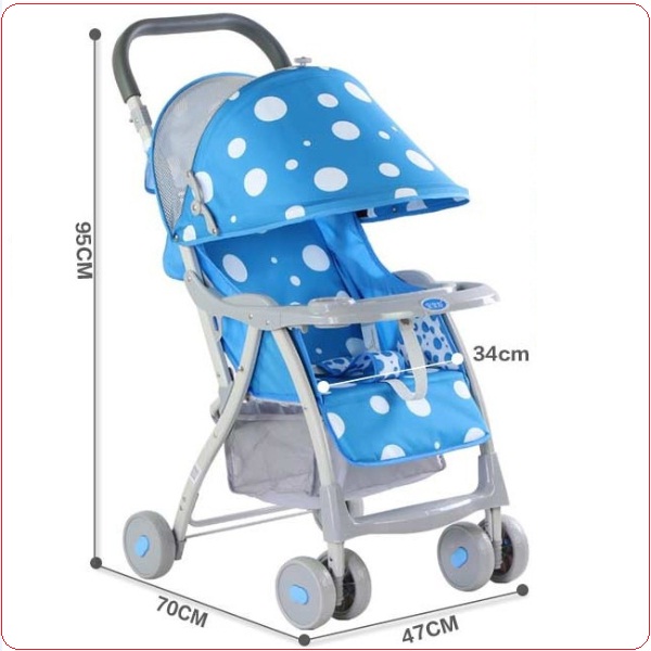 kích thước xe đẩy trẻ em 722C