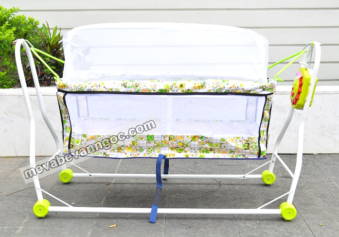 Nôi võng tự động em bé nhựa chợ lớn