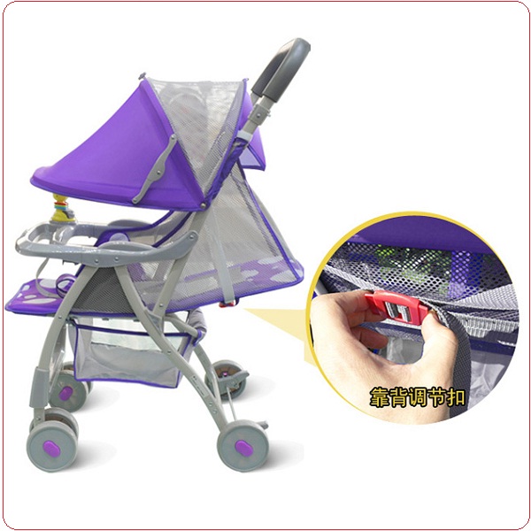 xe đẩy trẻ em 722C nằm ngả đến 180 độ.