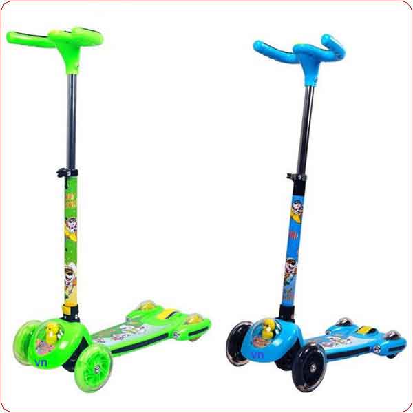 xe trượt em bé 4 bánh XLM 928 màu xanh