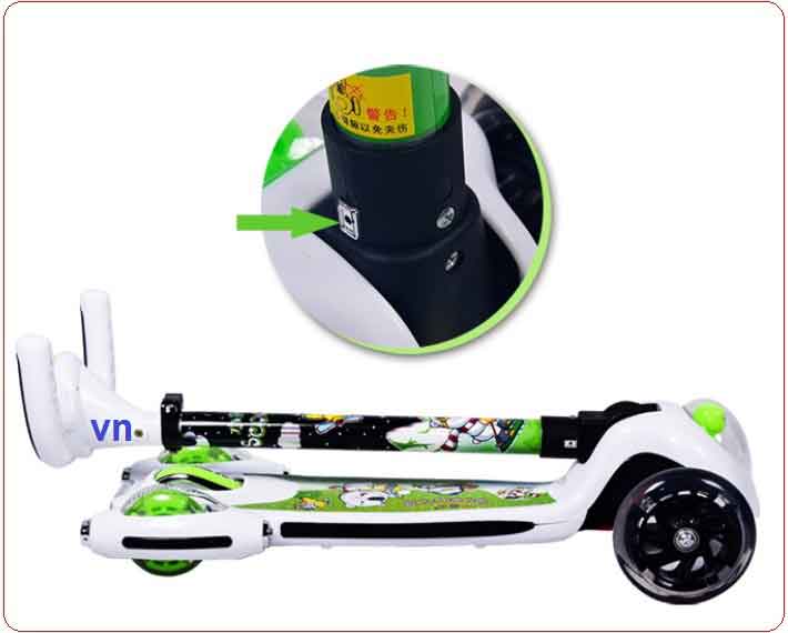 xe trượt cho trẻ em 4 bánh XLM 928 gấp gọn