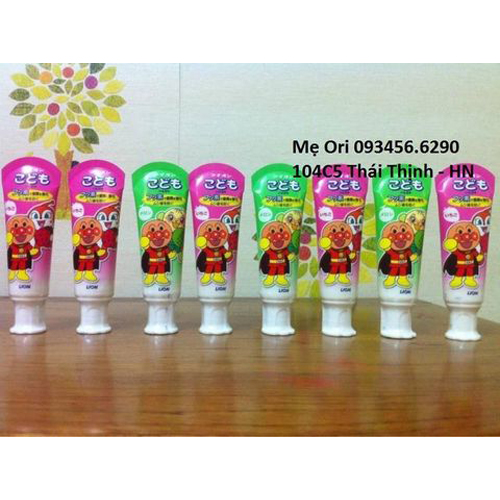 KEM ĐÁNH RĂNG MUHI CHO BÉ 18M+ NUỐT ĐƯỢC- NHẬT