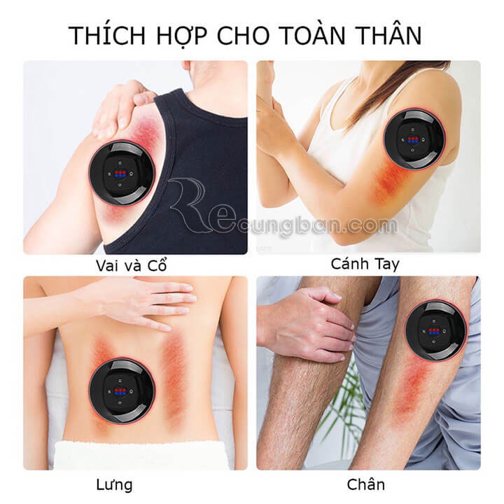 Máy giác hơi cạo gió sạc điện cầm tay  thông minh