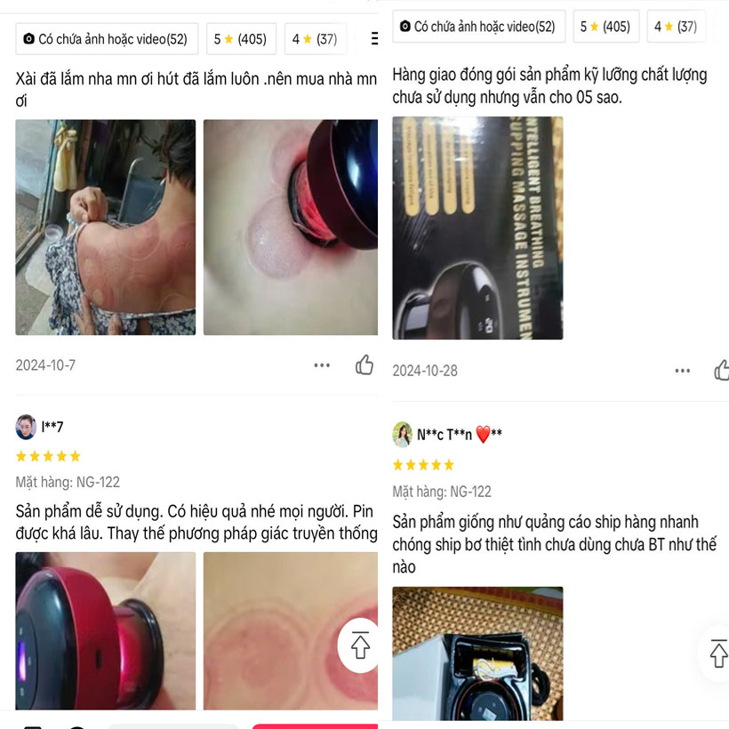 review-Máy giác hơi cạo gió sạc điện cầm tay  thông minh