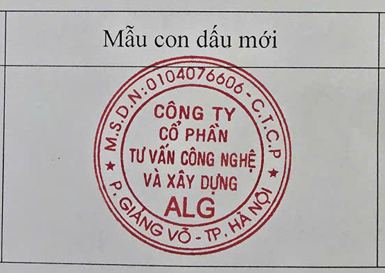 Thông báo cập nhật địa chỉ, mẫu dấu sau sáp nhập đơn vị hành chính