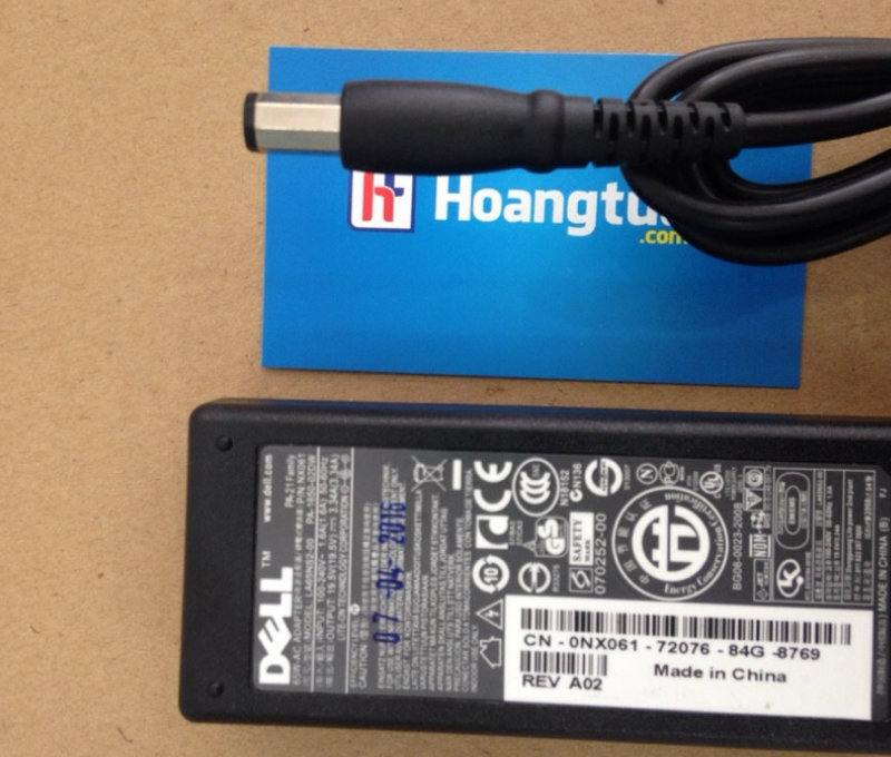 Adapter Dell 19.5V - 3.34A lục giác