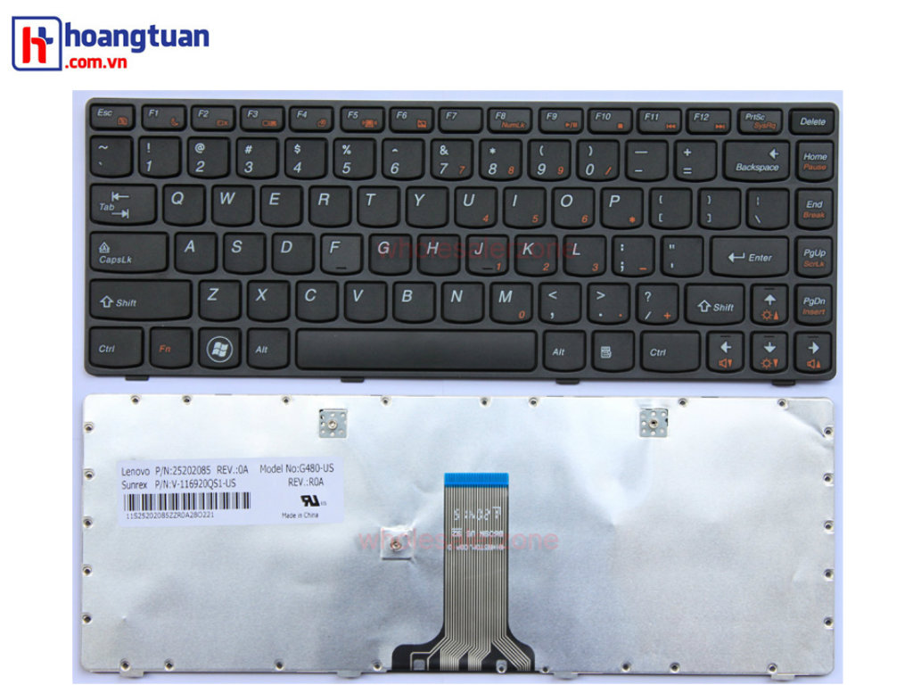 Bàn phím laptop Lenovo G480 G490 G485 Keyboard