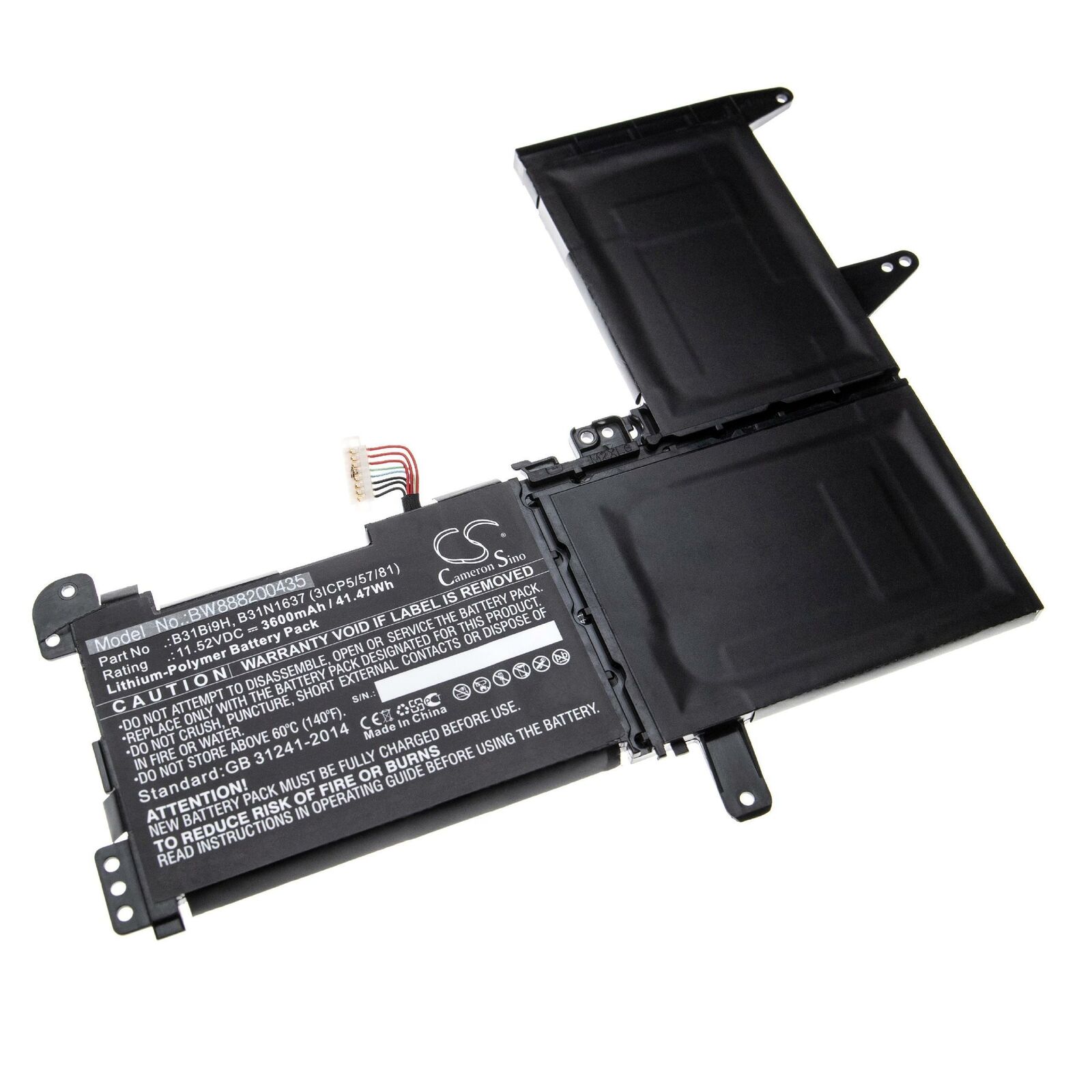 B31n1637 аккумулятор asus