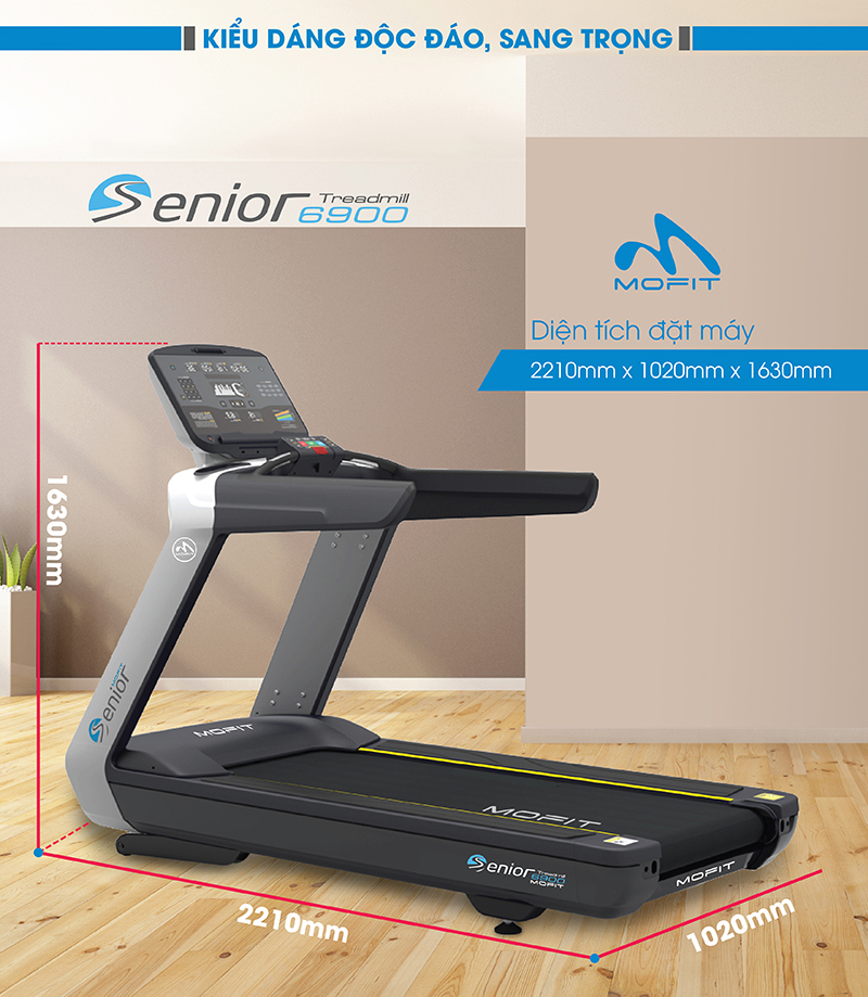 Máy chạy bộ điện cao cấp Mofit SENIOR6900