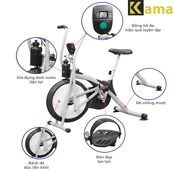 Xe đạp tập thể dục Air Bike