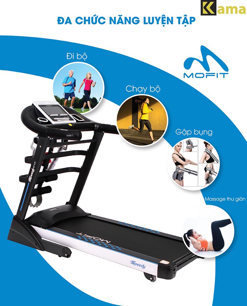 Máy chạy bộ điện cao cấp MOFIT SP615