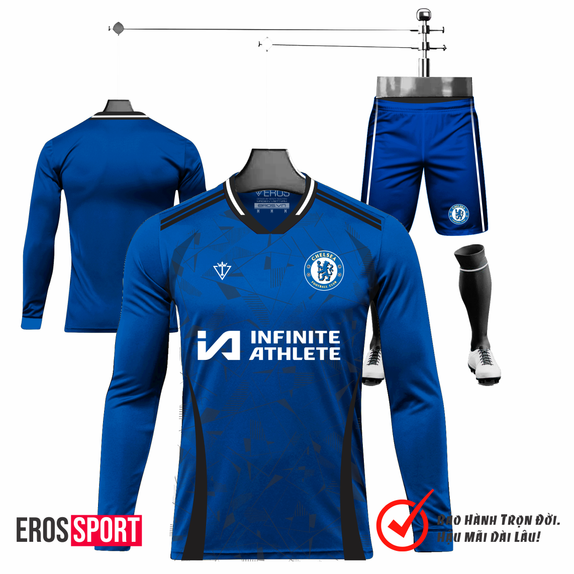 BST TAY DÀI ĐỒ THỂ THAO ĐÁ BÓNG