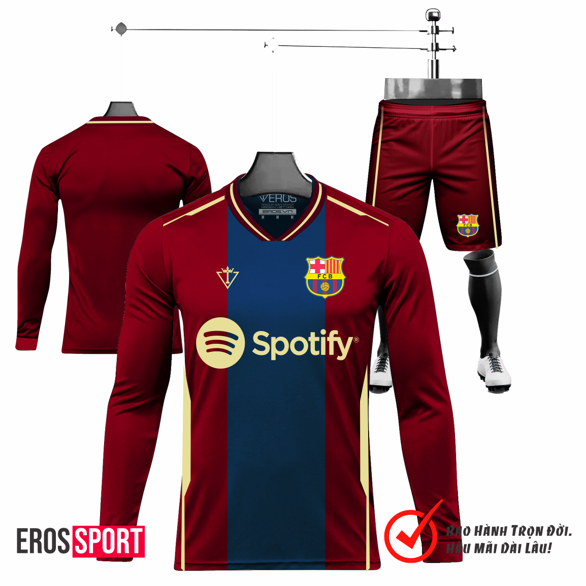 QUẦN ÁO BÓNG ĐÁ ( TAY DÀI ) BARCELONA - D5