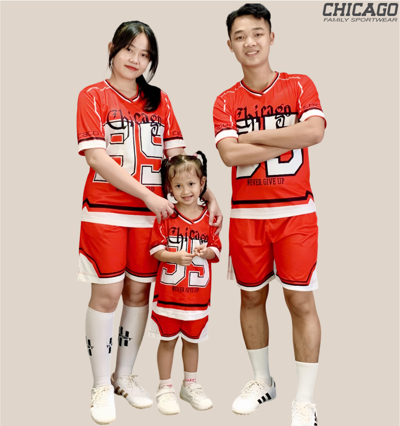 BỘ ĐỒ THỂ THAO GIA ĐÌNH-GĐ9 CHICAGO ĐỎ