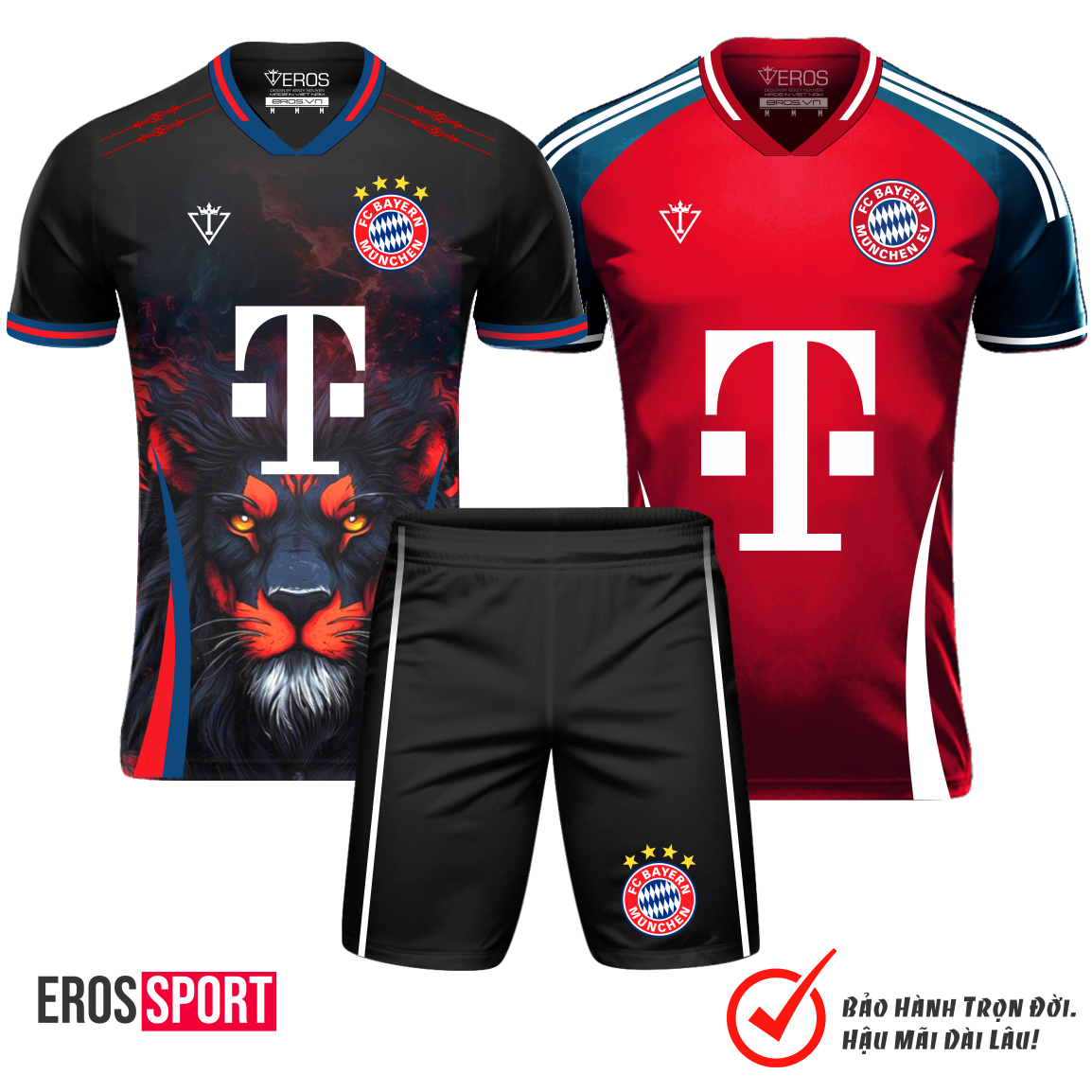 COMBO BỘ BÓNG ĐÁ BAYERN MUCHEN T18