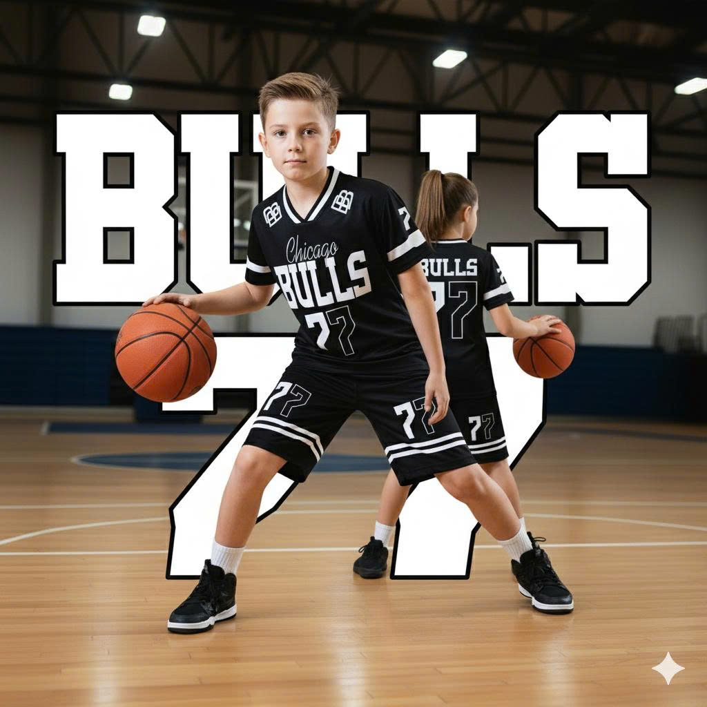 ĐỒ TRẺ EM-GĐ13 BULLS ĐEN