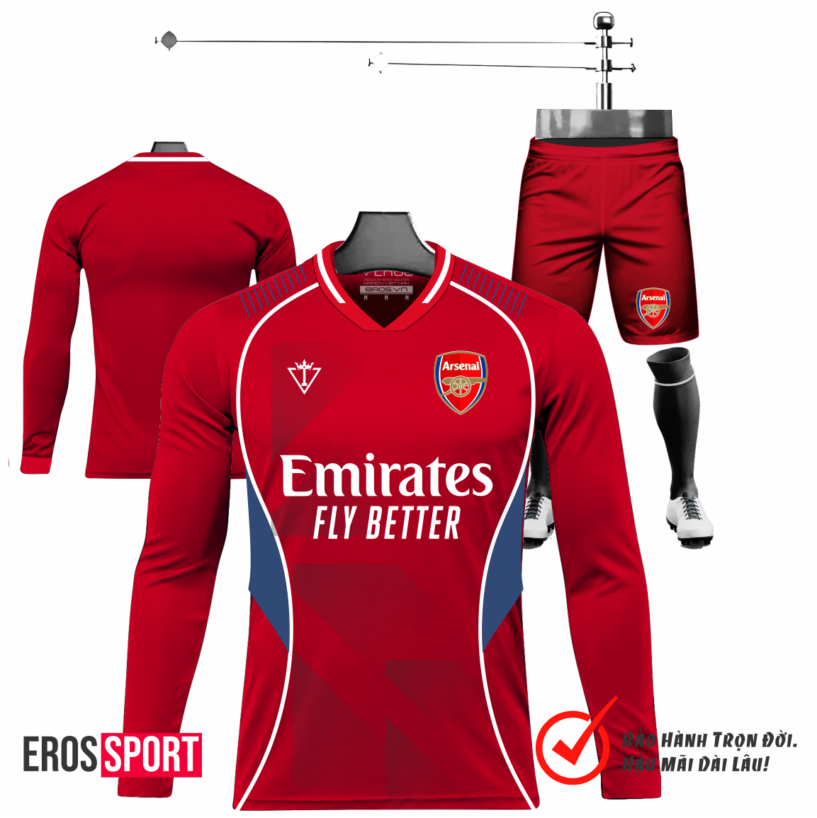 BST TAY DÀI ĐỒ THỂ THAO ĐÁ BÓNG