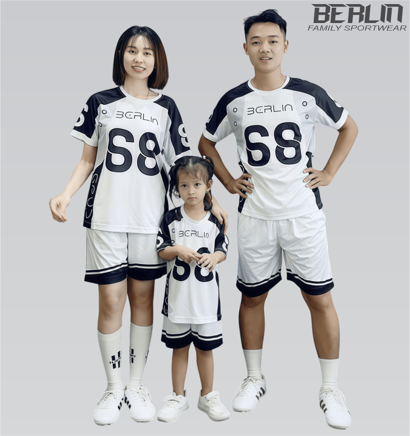 BỘ ĐỒ THỂ THAO GIA ĐÌNH-GĐ2 BERLIN TRẮNG