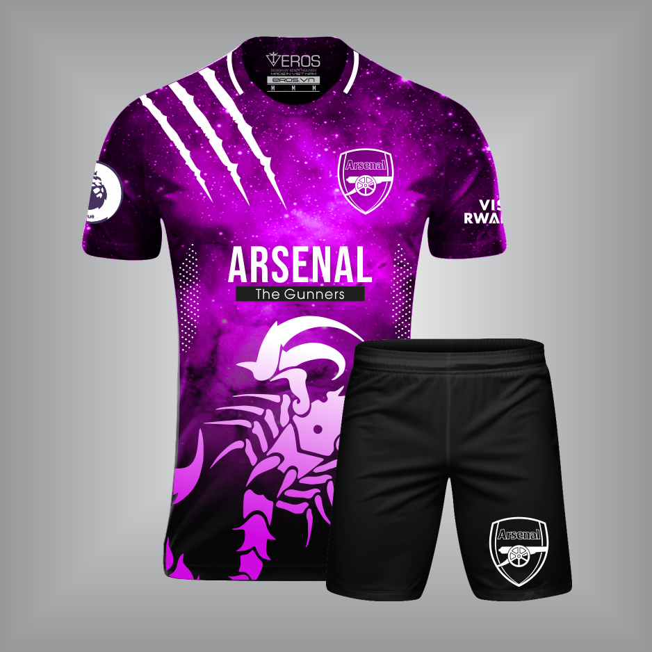 ÁO CLB ARSENAL T10 TÍM