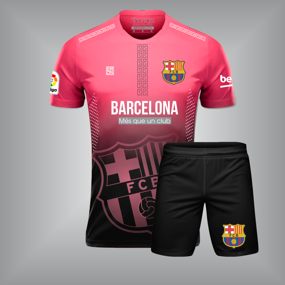 ÁO CLB BARCELONA T9 HỒNG