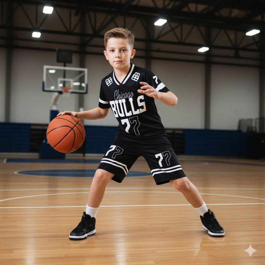 ĐỒ TRẺ EM-GĐ13 BULLS ĐEN